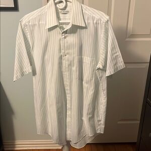 Van Heusen Men's White Striped Shirt